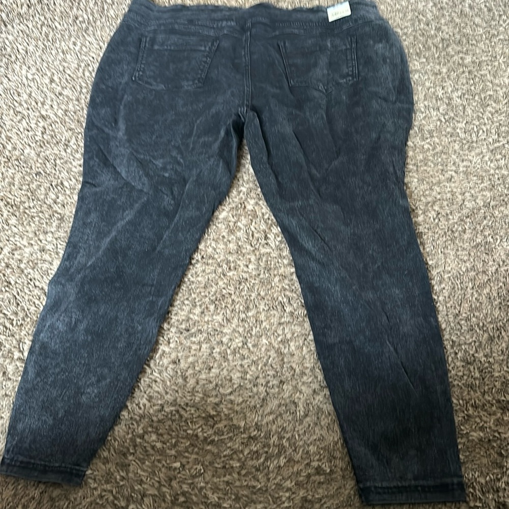 Stretch denim leggings